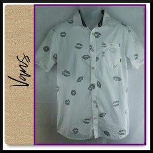 VANS Mens Hot Lips Buttondown Shirt